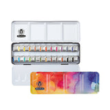 AOOKMIYA Germany Schmincke - AKADEMIE®AQUARELL Watercolor Box, 12/24 color, Metal Box, Highly lightfast Colors, fine Artists' Watercolors  AOOKMIYA.COM