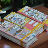 AOOKMIYA 100%Cotton Fabric Cover Watercolor Sketchbook 300g Handmade Watercolor Book Travel Portable Painting Paper Art Supplies