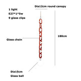 LED Artistic Colorized Chain Of Fate White Bubble Chandelier Lustre Hanging Lamps Suspension Luminaire Lampen For Dinning Room