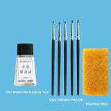 AOOKMIYA Borrence 28ml Watercolor Masking Fluid White Liquid Hand-Painted Gouache Painting Water Color Media Masking Ink Bottled Pigment AOOKMIYA.COM