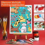 AOOKMIYA 24 Packs 7 x 9Inch Painting Canvas Panels Bulk,Art Blank White Canvas Boards for Acrylic,Gouache,Oil,Painting for Adults,Student