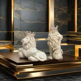 Decoration Resin Craft Holding Ball Lion Creative Home American Desktop Decoration