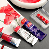 AOOKMIYA Bright Red Series 4-color Watercolor Pigment Subpackage 0.3ML/5ML Chinese Red Portable Watercolor Master Painting Art Supplies