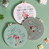 AOOKMIYA Embroidery Kit for Beginners Adults 3 Embroidery Kit Stamped Patterns Needles Color Threads Full Range Accessories Cross Stitch