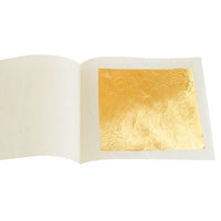 AOOKMIYA 24K Genuine Gold Leaf 50 sheets 99.99%  Gold Foil 4.33 X 4.33cm for Decoration,Art,Spa Makeup