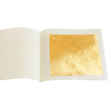 AOOKMIYA 24K Genuine Gold Leaf 50 sheets 99.99%  Gold Foil 4.33 X 4.33cm for Decoration,Art,Spa Makeup