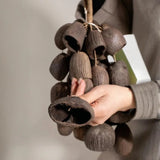 AOOKMIYA Muscaria Handbells Natural Plant Shell Concert Accompaniment Salin Hand Ringing Bell Meditation Musical Instruments Percussion AOOKMIYA.COM