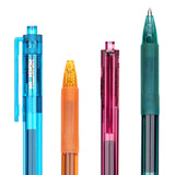 Deli Click Gel Pen Retractable Smooth Writing Ink Pens 12PCS Multicolor for Office School Supplies Stationery Black Essentials