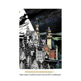 New Colorful City Scratch Painting Night Scene DIY Painting and Scraping Paper Set Bring A Pen A Birthday Present