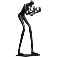 AOOKMIYA ART+ Creative Gifts Creative humanoid sculpture floor lamp ball designer exhibition hall living room lobby large figure FRP ornaments