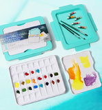 AOOKMIYA Multifunctional watercolor Palette 36 GRID sealing moisturizing acrylic  gouache oil  pigment box  Special palette for artists  AOOKMIYA.COM