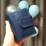 A9 First Layer Cowhide Notepad Three-ring Mini Loose-leaf Handbook Notebook  Craft Supplies  Vintage Stationery School Supplies