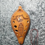 AOOKMIYA Fish Bird Pattern Ten Hole Flute A Mini Ocarina Traditional Folk Legend Base Professional Musical Instruments Offers Ocarina AOOKMIYA.COM