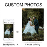 Customiz Wedding Photos Prints Your Family Photo on Canvas Poster Personalise Custom Canvas Paintings Livingroom Wall Home Decor