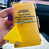 Mini Portable Watercolor Palette Cheese Shape 9 Grids Watercolor Paint Box Pendant Keychain Art Student Painting Supplies