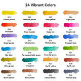 AOOKMIYA MeiLiang 24 Watercolor Paint Set, Solid Watercolor Pigment for Painting Artists School Supplies AOOKMIYA.COM