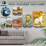 AOOKMIYA 1pc Marie's Stretched Canvas,Primed White Canvas with 6x6/8x8/9x12/12x12/12x16/16x20" and Round 12" for Oil,Acrylic,Tempera