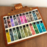 AOOKMIYA 22-color Rubens Artist Grade Layered Watercolor Paint Subpackage 0.5/1/2ML Portable Watercolor Box Sketching Art Supplies