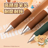 Deli 4pcs Black Ink Quick-drying Cute Gel Pen Signing Pen School Supplies Gift Kawaii Gel Pens Office Supplies Stationery