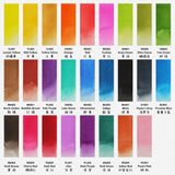 AOOKMIYA SeamiArt NEW 26 Colors Single Piece Full Pan Artist Grade Solid Watercolor Paint for Art Drawing Art Supplies AOOKMIYA.COM