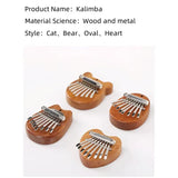 AOOKMIYA ART+ Creative Gifts 8 Key Mini Wooden Kalimba High Quality Exquisite Finger Thumb Piano Marimba Musical Good Accessory Pendant Gift