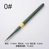 AOOKMIYA Portable Metal Rod Watercolor Brush Round Head Nylon Hair Painting Brush Special Art Supplies for Students' Travel Sketching