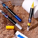 Glitter Highlighter Pen Soft Head Brush Fine Flash Markers Painting Maker for Scrapbook Diary Journal Student Stationery