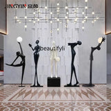 Hotel Lobby Large Figure Floor Ornaments Sales Office Model Room Window Abstract Art Soft Decoration Sculpture
