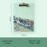 Transparent acrylic board clip Wallet Binder High-value Folder Board Test Paper Storage Artifact Students Exam Pad Writing Board