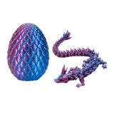 3D Printed Dragon Egg Dragon Gift Set Gemstone Ornament Full Articulated Crystal  Collectible Statue for Home Decor decoracion