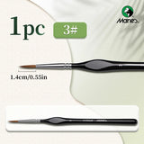 AOOKMIYA Marie's Micro Paint Brush, 11 Sizes Miniature Synthetic Model Paintbrushes with Triangular Handles for Detail, Rock Painting