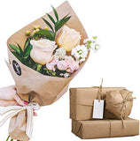 AOOKMIYA Brown Kraft Paper  5M Roll Ideal for Gift Wrapping, Art & Craft Postal, Packing, Shipping, Floor Covering, Parcel, Table Runner,