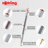 Rotring 800 Mechanical Pencil, 0.7 mm,0.5mm Silver Metal Barrel /Black Hexagonal Grip Easier Holding and Prevents Sliding