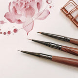AOOKMIYA 3pcs Paint Brush Set Ultra-fine Watercolor Hook Line Brush Painting/tracing/manicure Bjd Makeup Face Hand-painted Art Supplies