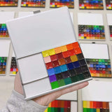 AOOKMIYA Empty TN Magnetic Watercolor Box Portable Travel Paint Dispenser Box Palette Iron Box Beginner Students Art Supplies