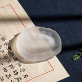 AOOKMIYA Watercolor Palette Chinese Calligraphy Ink Plate Ink Pool Brush Glazed Glass Holder Painting Nail Color Mixing Art Supplies