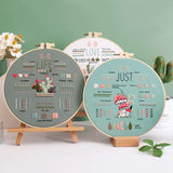 AOOKMIYA Embroidery Kit for Beginners Adults 3 Embroidery Kit Stamped Patterns Needles Color Threads Full Range Accessories Cross Stitch