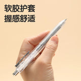 Deli 4pcs 0.5mm Black Ink Large-capacity Quick-drying Gel Pen Signing Pen Stationery Office Supplies School Supplies Gift