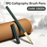 AOOKMIYA 1pc Portable Ink Pen Brush for Journaling,Writing,Ink-adding Fountain Pen with Fine for Writing,Painting for Students,Artists