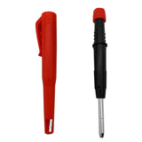 Solid Carpenter Mechanical Pencil For Woodworking Construction One-piece design Pen Cap With Sharpener Stationery Supplies