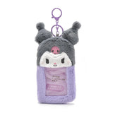 Kawaii Cartoon Anime My Melody Kuromi Plush Card Holder Cute 3-inch Hello Kitty Cinnamoroll Backpack Pendant Keychain Girl Gifts