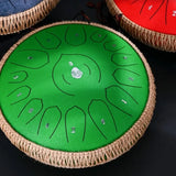 AOOKMIYA Carbon Steel Hollow Drum 13 Inch 15 Tone Steel Tongue Drums Anti-slip and Shock-proof Children Practice Percussion Instruments AOOKMIYA.COM