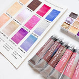 AOOKMIYA Super Vision 12 Color Pearlescent Layered Chameleon Watercolor Pigment 1ML/2ML Popular Color Natural Mica Pigment Art Supplies