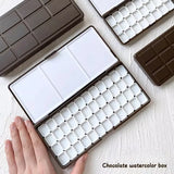 AOOKMIYA Empty Palette Watercolor Pigment Plastic Packaging Box 24/48 Grid Watercolor Storage Box Student Paint Pallet Art Supplies