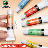 AOOKMIYA Marie's 31 pcs Oil Paint Set,7 pcs Brushes & 24 Colors 12ml/0.42oz Tubes,Oil Based Pigments & Brushes Kit for Canvas,Craft