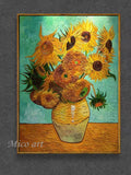 Modern 100% Hand Painted SunflowerOil Painting Reproduction Canvas Wall Art Unframed Paintings Wall Picture Artwork Unframed