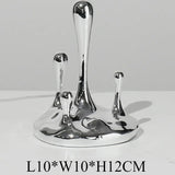 Sculptures Luxury Art Modern Aesthetic Figurines Creative Desk Design Sculpture Gift Nordic Figurines Water Drop Home Decor