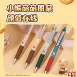 Deli 4pcs Black Ink Quick-drying Cute Gel Pen Signing Pen School Supplies Gift Kawaii Gel Pens Office Supplies Stationery