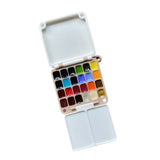 AOOKMIYA Portable Watercolor Palette Empty Collapsible Paint Box Student Travel Painting Sketching Paint Tray Artist's Art Supplies