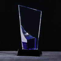 AOOKMIYA Customized Transparent Crystal Trophy, Five-Star, Creative Awards Ceremony, Competition Event, Craft Gift, Home Decorations, 1Pc